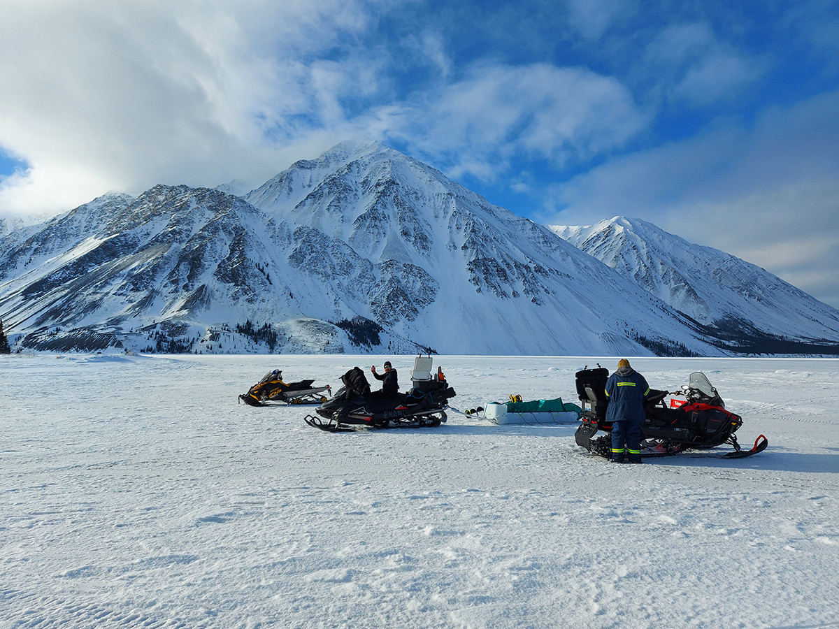 Ice Fishing on Kathleen Lake - February 2022