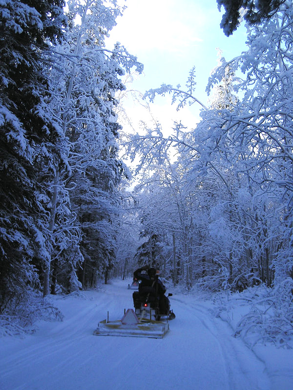 K.S.A. Volunteers grooming the trails - January 2006