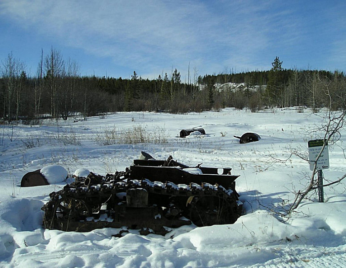 Leftovers from long ago on the Dawson Overland Trail - January 2012