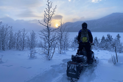 Klondike Snowmobile Association members riding in the Fish Lake area - December 2025