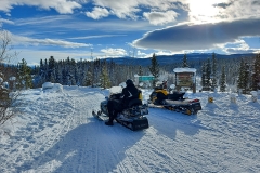 Snowmobilers enjoying the Copper Haul Trail - February 2021