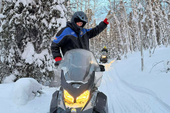 Klondike Snowmobile Association volunteers enjoying the Trans Canada Trail in the Whitehorse area - January 2026