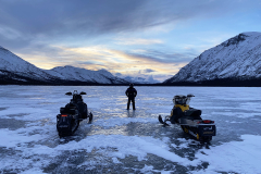 Snowmobiling on Fish Lake - December 2024