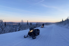 Snowmobiling on the Top of the World Highway - January 2025