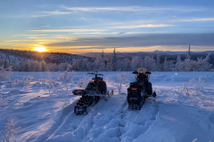 Sunset on the Top of the World Highway - January 2025