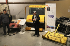 Harris Cox at the Yukon Transportation Museum telling about his years with the Klondike Snowmobile Association at our Snowmobiler Social gathering - October 2025