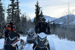 Klondike Snowmobile Association members enjoying a ride near Scout Lake - December 2024