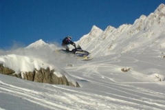 Having some fun at the Skagway Summit  -  January 2006