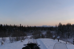 Copper Haul Trail head at dusk - December 2006